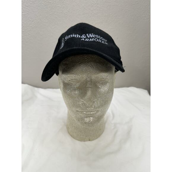 Smith & Wesson Armorer Black Baseball Hat Embroidered Logo Adjustable Cap - Picture 1 of 8